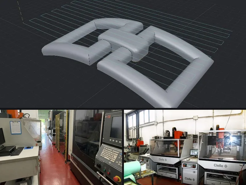 CAD/CAM-Konstruktion eines Modells und CNC-Bearbeitungszentren für die Lohnfertigung